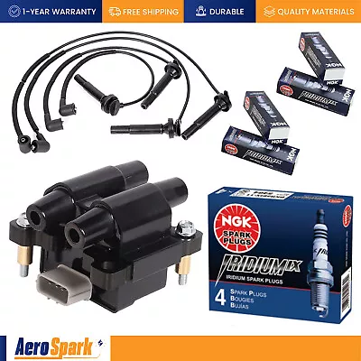 Ignition Coil + Wire Set + 4 NGK Spark Plug For 09-11 Subaru Impreza Forester • $102.89