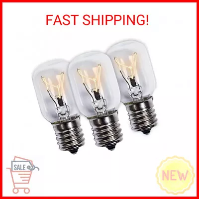 BlueStars 3 Packs 8206232A Microwave Light Bulb 40W 125V E17 Base For Under Hood • $10.16