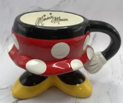 Minnie Mouse Polka Dot Skirt Bottom Mug Ceramic Disney Parks • $8.40