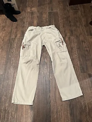 Polo Jeans Co Leather Freightor Cargo Pants Leather Strap 36x34 • $69.99