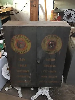 Vintage P & D Parts Cabinet Collectors Piece Man Cave Rare • $400