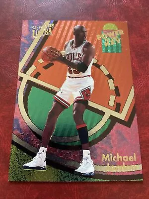 MICHAEL JORDAN 1993-94 Fleer Ultra POWER IN THE KEY #2 “FOIL” Chicago BULLS GOAT • $199.99
