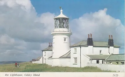 Postcard The Lighthouse Caldey Island Off Tenby  My Ref TT • £1.95
