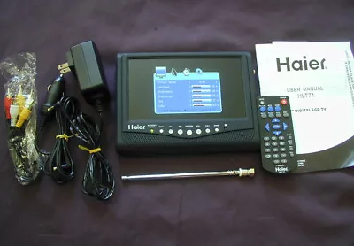 Haier HLT71 Portable TV Remote Control Power Supply Antenna + Monitor For Repair • $20