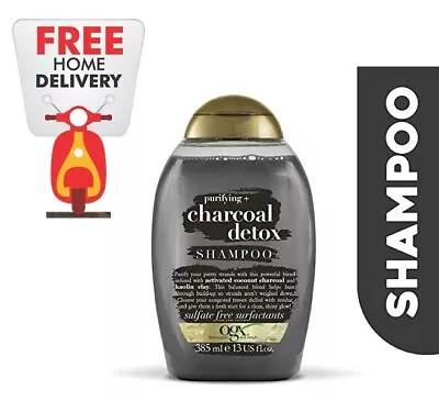 OGX Charcoal Clarifying Shampoo For Oily And Greasy Hair 385 Ml (Pack Of 1) • £25.99