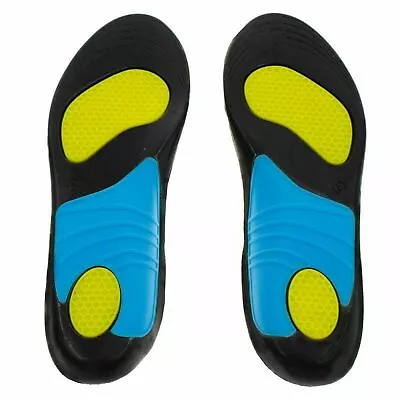 £5.99 • Buy Quality Shock Absorbing Gel Insoles Trainer Boot Shoe Arch Support Heel Cushion