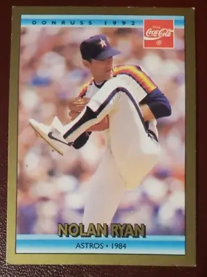 $1.25 • Buy 1992 Donruss Nolan Ryan Astros 1984 Coca-Cola Career Collection