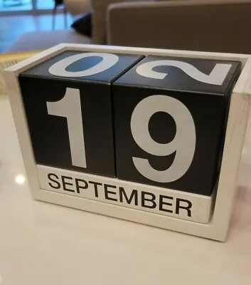 MOMA Modern Perpetual Wooden Block Calendar • $28