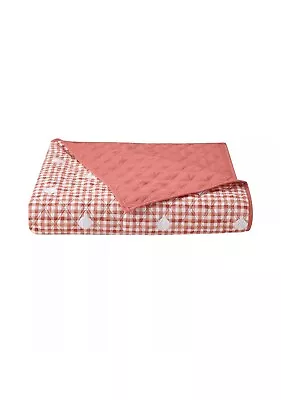 Martha Stewart Collection Essentials Microfiber Quilt Gingham Dot Full-Queen • $62