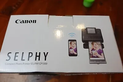 $50 • Buy Canon Selphy CP1300 Photo Dye Sublimation Printer - Black