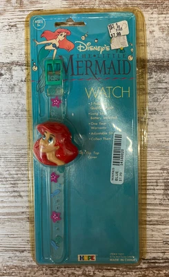 $25 • Buy Vintage Disney Little Mermaid Ariel Watch 1989 Hope Industries NOS Uncommon 
