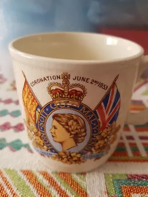 Coronation Mug Queen Elizabeth II June 2nd 1953 TG Green • £6