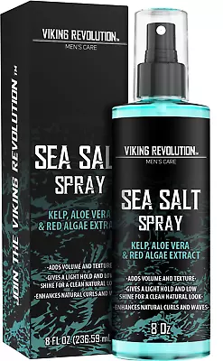 Sea Salt Spray For Hair Men - Texturizing With Kelp Aloe Vera & Red Algae Extra • $13.18