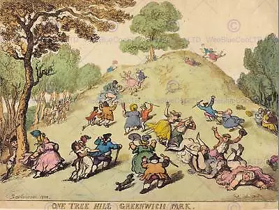 £10.99 • Buy Thomas Rowlandson British One Tree Hill Greenwich Park Art Print Poster Bb6439b