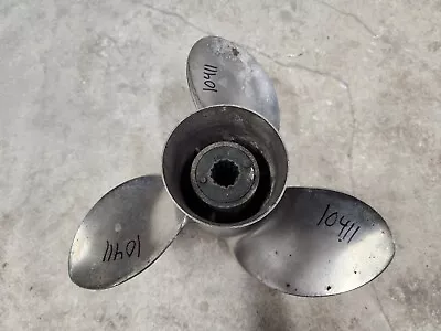 10 1/2  X 13p Mercury Stainless Propeller 48-76228-13 13 Spline Hub P10411 • $81