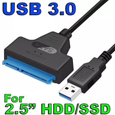 $7.85 • Buy USB 3.0 To SATA External Converter Adapter Cable Lead For 2.5  HDD SSD SATA III
