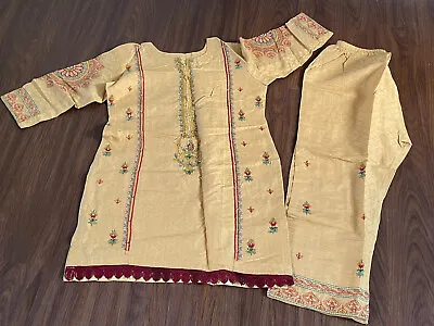 Ladies Pakistani Indian Trouser Suit Size L Brand New • £24.50