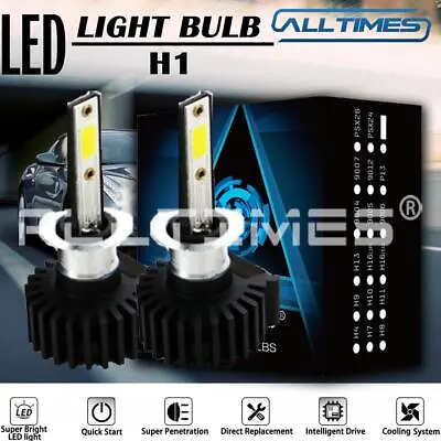 LED COB Light H1 Headlight Kit High Power Bulbs 6000K High Low Beam White 2PCS • $8.93