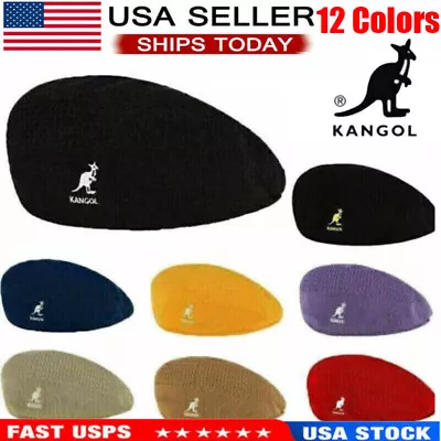 Kangol Breathable Beret Hat Men Women Summer Newsboy Woven  Flat Caps Casual USA • $11.99