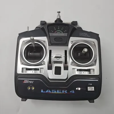 Hitec Laser 4 FM Transmitter Airplane Remote Radio Control System • $29.99