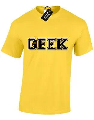 Geek Mens T Shirt Novelty Sheldon Cooper Penny Rubix Science Gamer Hacker Pc New • £7.99