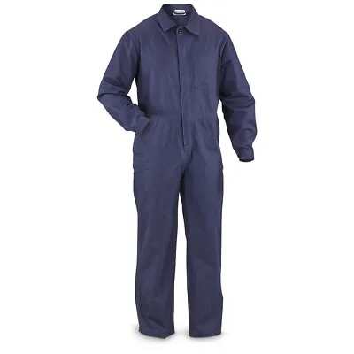 German Military Blue Work Coveralls M To XL Good To V.g. Cond. Free Shipping • $36.99