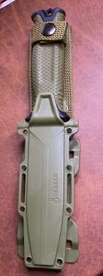 GERBER STRONGARM Fixed Blade Knife And Sheath Olive • $45