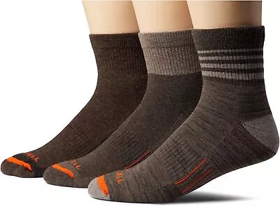 Merrell Men's And Women's Merino Wool Work Socks-3 Pair Pack-Arch Support • $51.02