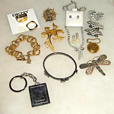 VTG Jewelry Anne Klien DKNY Sterling Juicy Couture Trifari Art Shoe Clips RS Lot • $34