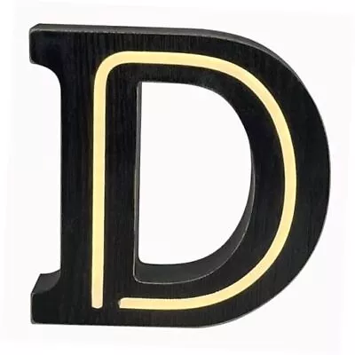  Wooden Letter Light Up Alphabet Letters LED Marquee Letter Lights Letter-D • $18.50