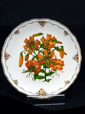 Royal Albert Queen Mother TIGER LILY Favourite Flower Plates Gold Rim Ltd Ed • £3.90