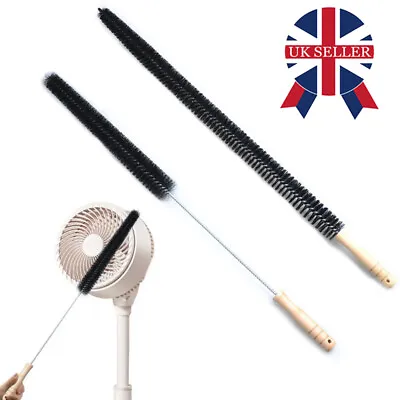 1/2Pcs Radiator Cleaner Brush With Wooden Handle Multi-Purpose Long Duster • £5.88