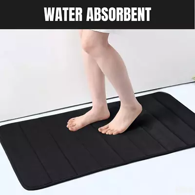 Absorbent Memory Foam Bath Mat Non-slip Bathroom Anti Slip And Waterproof Soft • $10.99