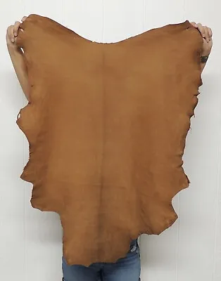 $26.99 • Buy SADDLE BUCKSKIN Leather Hide For Native Crafts Taxidermy SCA LARP Skin Pelt