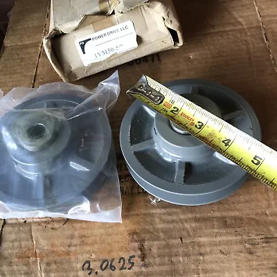 2 Pcs: POWER DRIVE  5/8  Shaft Pulley Sheave  Groove V Style A Belt 1VM150-5/8 • $35