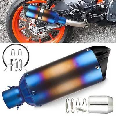 38-51mm Slip-on Motorcycle Universal Exhaust Muffler Tail Pipe ATV Dirt Bike • $36.90