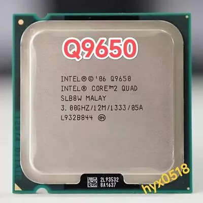 Intel Core 2 Quad Q9650 CPU 4-Core 3.0GHz/12M/1333 SLB8W LGA775 Processor Tested • $50.99