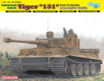 £74.99 • Buy Dragon 1/35 Tiger I  131  S.Pz.Abt.504 Tunisia (Smart Kit) # 6820