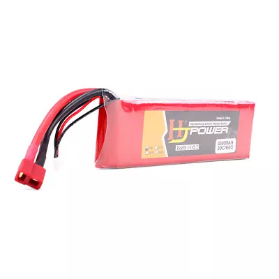 $34.99 • Buy 2s 7.4v 3300mAh 30C Lipo Li-Po Battery W/ Deans T Plug For RC FPV Drone Car