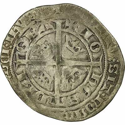 $453.75 • Buy [#498409] Coin, France, Jean II Le Bon, Gros Blanc Aux Fleurs De Lis, VF(30-35),
