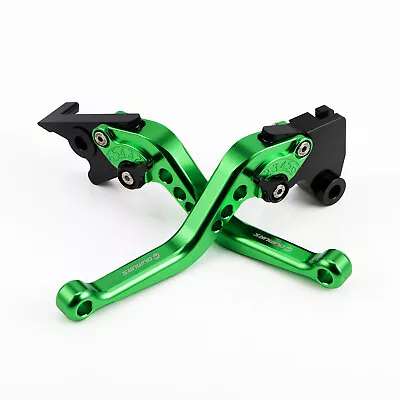 Brake Clutch Lever Adjustable Short Levers For Kawasaki Ninja 250 Z125 X6R Z1000 • $22.79