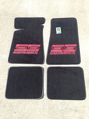 Carpeted Floor Mats - Large Red Monte Carlo SS On Black Mats • $139.99