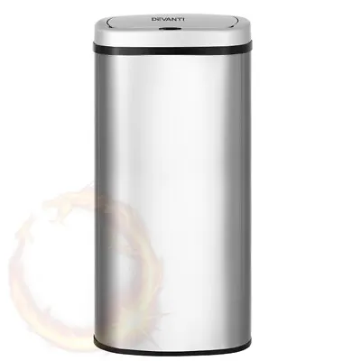 Devanti Sensor Bin 60L Motion Rubbish Stainless Trash Can Automatic Touch Free • $62.14