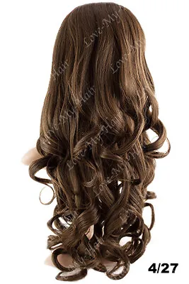 KoKo EVA SUPERIOR Long Curly Half Head Wig Loose Curls Weave • £24.99