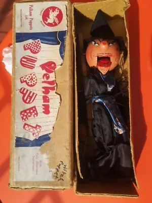 1950's Vintage Pelham Puppet Witch  Good Condition Original Box • £12.99