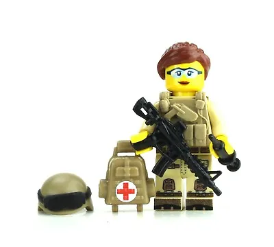 Women Of Valor Combat Medic Custom Minifigure Made With Real LEGO® Minifigure • $22.06