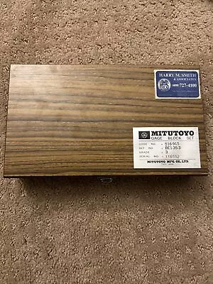 Mitutoyo No. 516-915 Gage Block Set - BE1-35-3  • $217.60