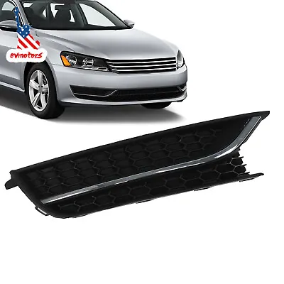 Front Bumper Fog Light Grille Grill Cover Chrome Right For VW Passat 2012-2015 • $26.55