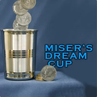 Miser's Dream Glass Gimmick Produce Vanish Appear Or Catching Coin Magic Trick • $17.99