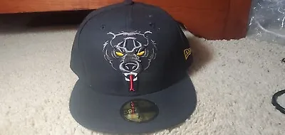 New Era 59fifty  7 1/2 Mishka Death Adders Bear Black Faux Snake Skin Undervisor • $70